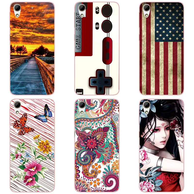 Жесткий пластиковый чехол для телефона HTC Desire 626 626G 626w A32 с цветной печатью жесткий