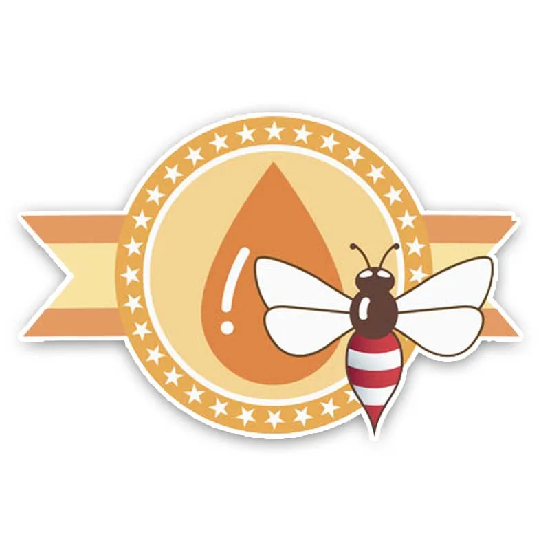 YJZT 13 8 см * 9 HoneyBee Lcon рисунки из мультфильма ПВХ наклейка автомобиля стикер 12-300811 |