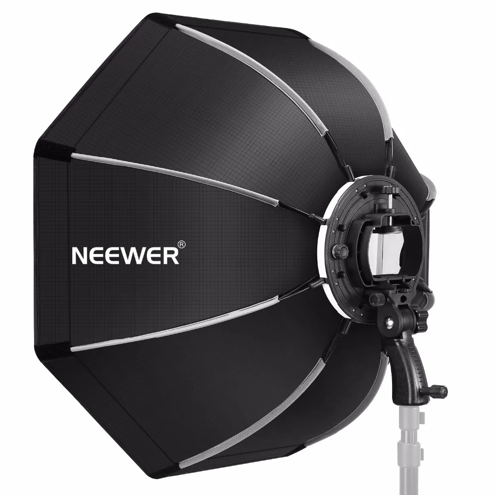 Восьмиугольный софтбокс Neewer 26 дюймов с s-образным кронштейном чехол для Canon Nikon |
