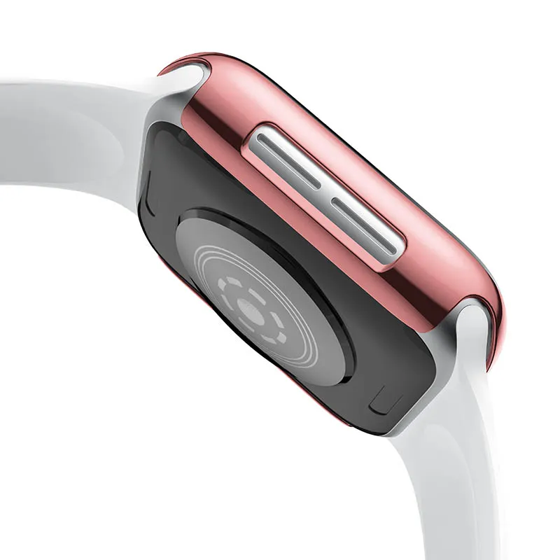 Защитный чехол из поликарбоната для Apple Watch band 40 мм 44 аксессуары смарт-часов iwatch
