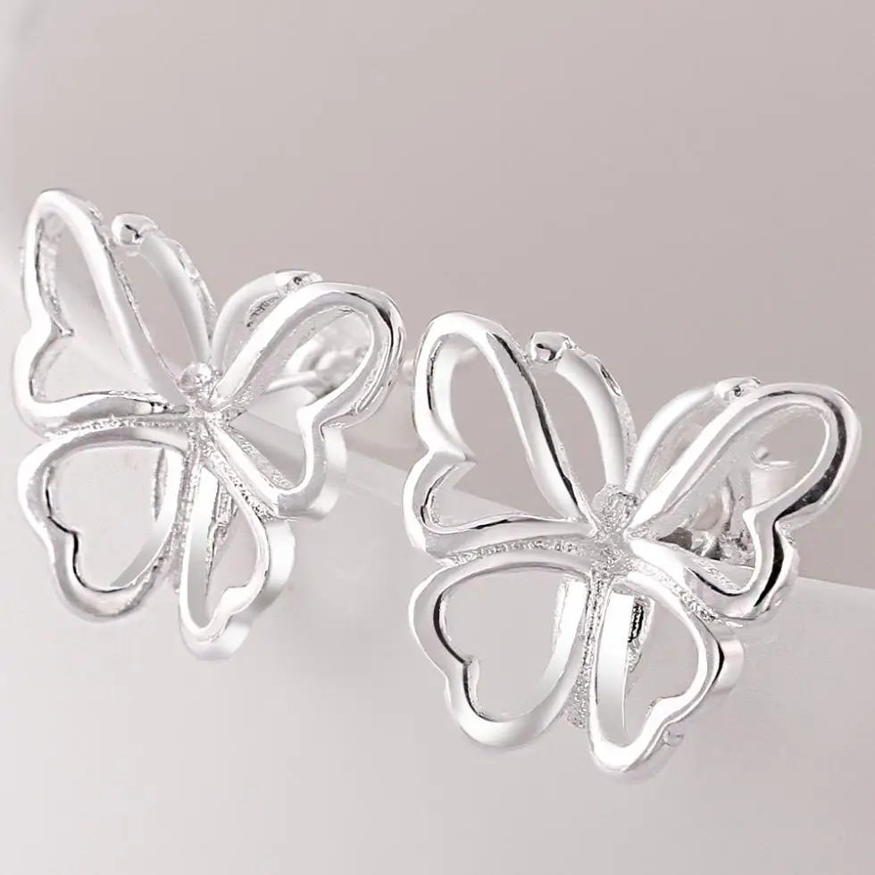 Серьги-бабочки CE665 # bijoux брендовые Ретро Винтажные посеребренные серьги italina |