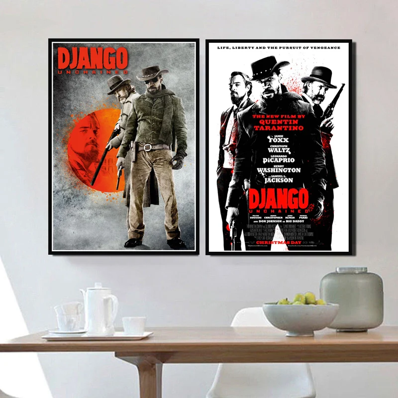Постер и принты Квентин Тарантино дджанго Освобожденный классический фильм