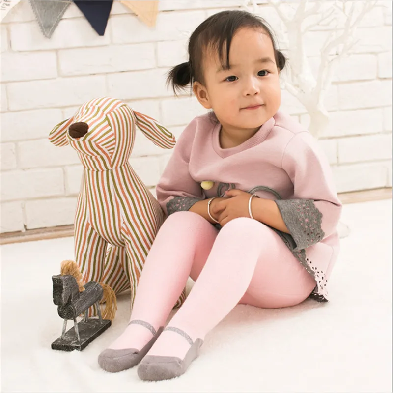 6 шт./лот плотные теплые колготки для маленьких девочек принцесс махровые зимние