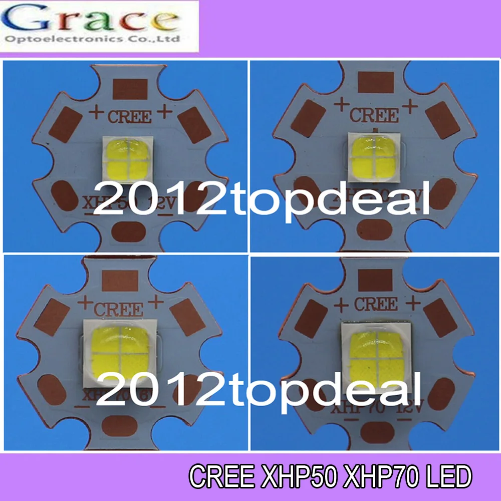 CREE XHP50 XHP70 6500K холодный белый 5000K нейтральный 3000K теплый светодиодный эмиттер 6 в 12 В