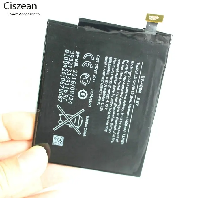 Литий полимерный аккумулятор для Nokia Lumia 1320 3500 мАч/13 3 Вт/ч замена BV 4BWA/BV4BWA