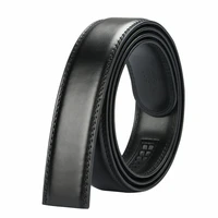 35mm width belt without buckle men casual belt for jeans high quality genuine cow leather ratchet belt strap black brown