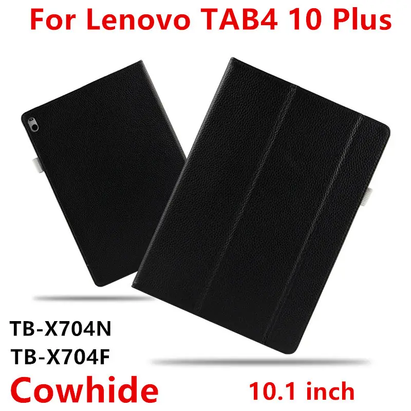 Чехол из воловьей кожи для lenovo Tab 4 10 Plus, умный чехол из натуральной кожи, защитный чехол для планшета Tab4 10 plus, TB-X704 N L F 10,1, защитный чехол для планшета s