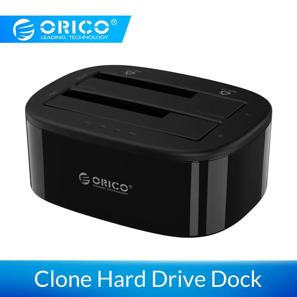 ORICO USB 3.0 на SATA двойной-Бей жесткий диск Док-станция для 2.5/3.5 дюймов HDD/SSD с форума клон Функция [протокола UASP]