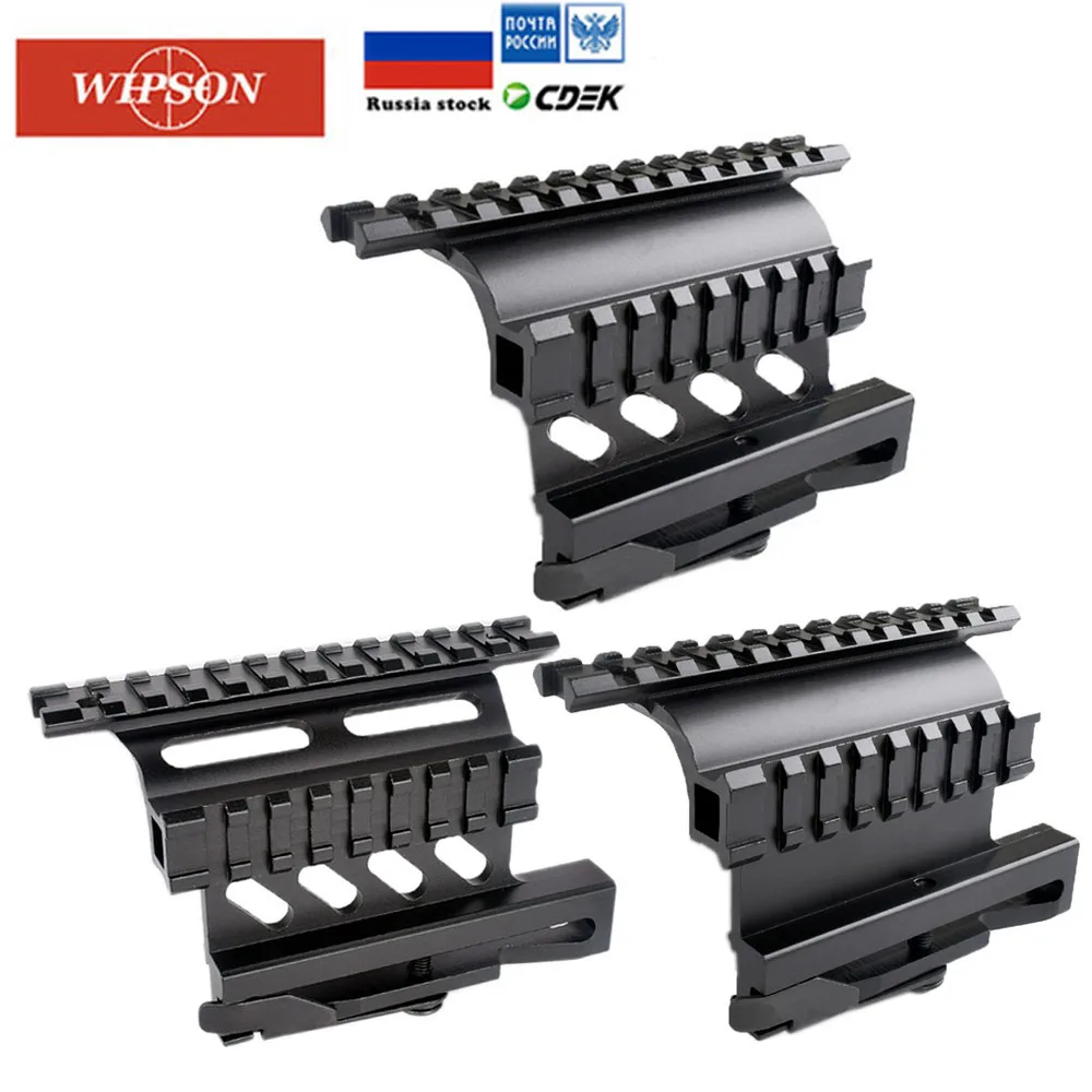 

WIPSON AK47 AK74 SAIGA Picatinny Weaver боковой монтажный рельс Quick QD 20 мм picatinny Detach двусторонний АК прицел крепежный кронштейн