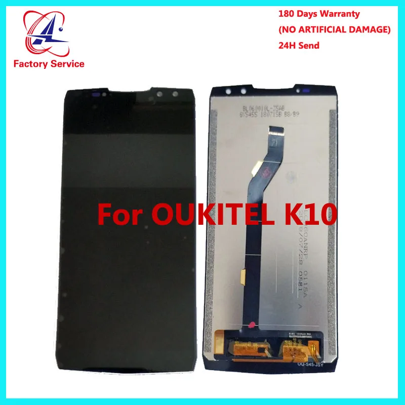 Для 100% оригинального OUKITEL K10 ЖК-дисплей + Сенсорная панель Цифровой сменные детали