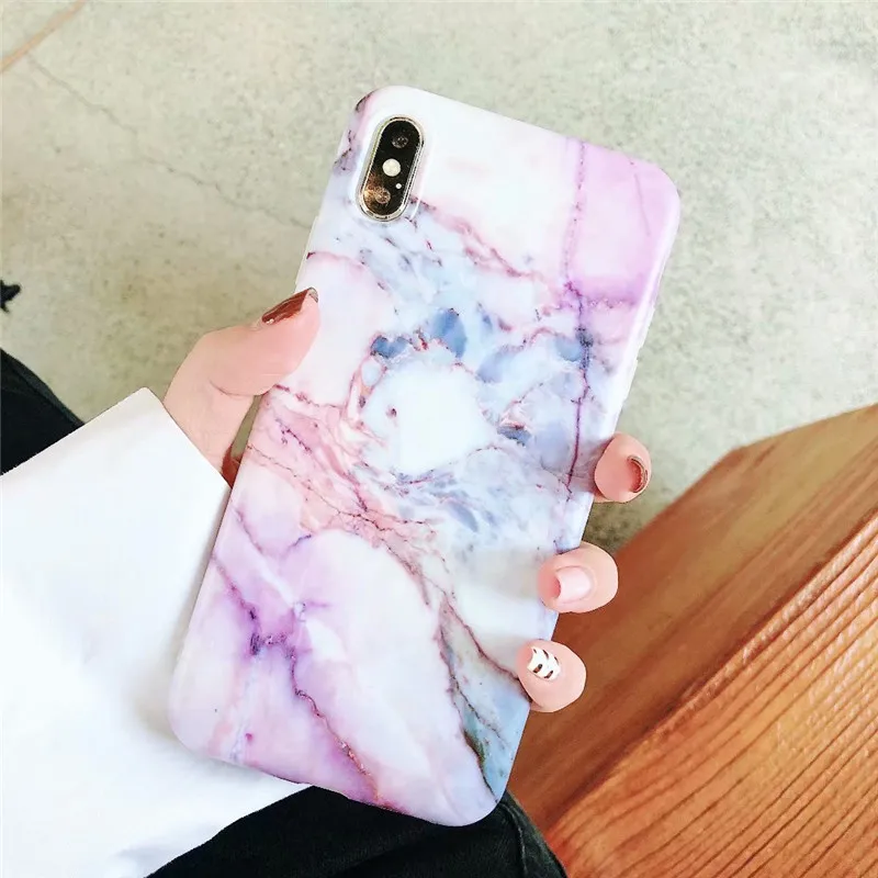 DISCASE модный мраморный чехол для телефона iphone 8 7 plus XS MAX XR матовый мягкий корпус 6 6s
