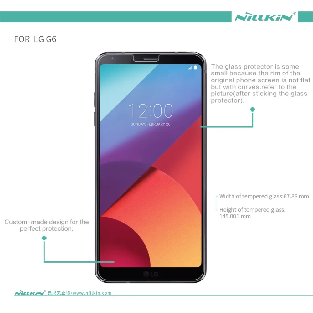 10 шт./лот NILLKIN Amazing H+ PRO противовзрывная Защитная пленка закаленное Стекло Экран из закаленного стекла для LG G6(5,7 дюймов