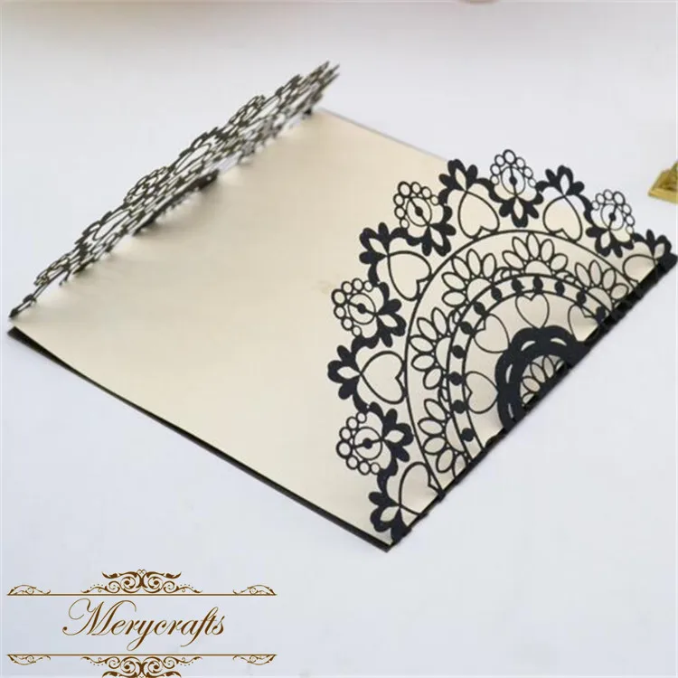 50 штук последние красивые свадебные открытки дизайн лазерная резка красные