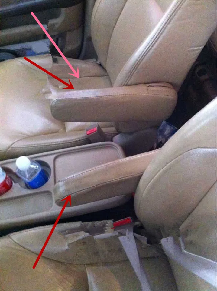 8 мм чехол для подлокотника из пеноматериала и микроволокна Honda CRV Odyssey бежевого