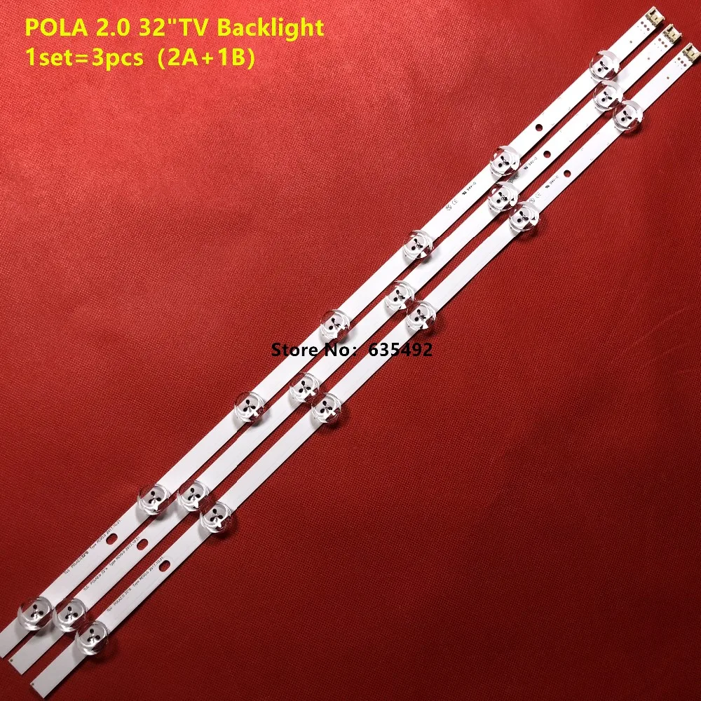 Фото Светодиодная лента POLA2.0, 3 шт., 32 дюйма, 32LN530BN, 32LN578S, 32LN578V, 32LN610V, 32LN613V, 32LA616V, 32LN6108, 32LN6135, 32LN6138, 32LA6208 №2