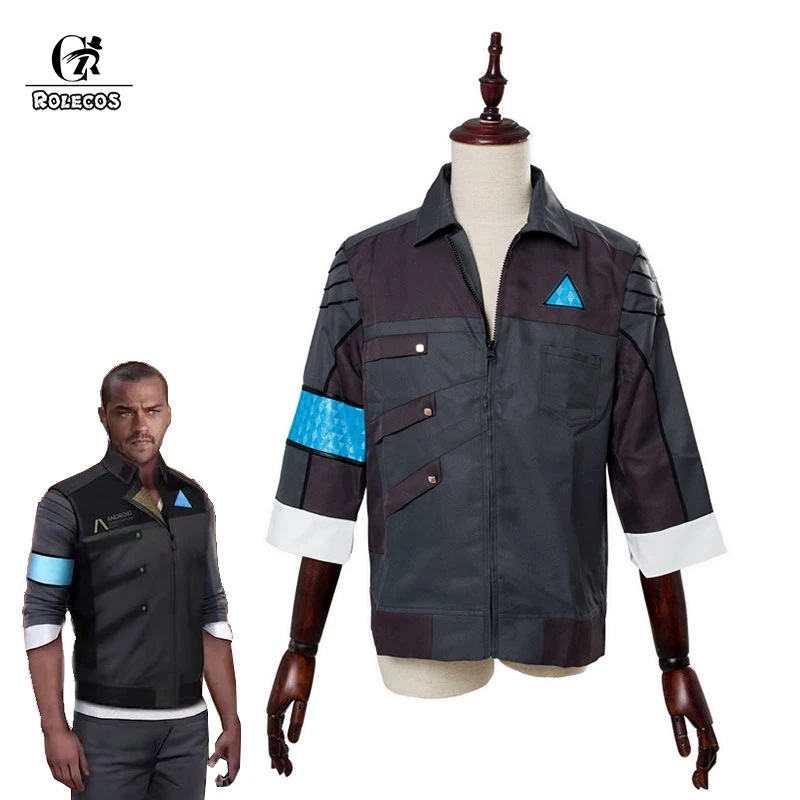ROLECOS игра Детройт стать человеком Косплей Костюм Маркуса удобная куртка Униформа