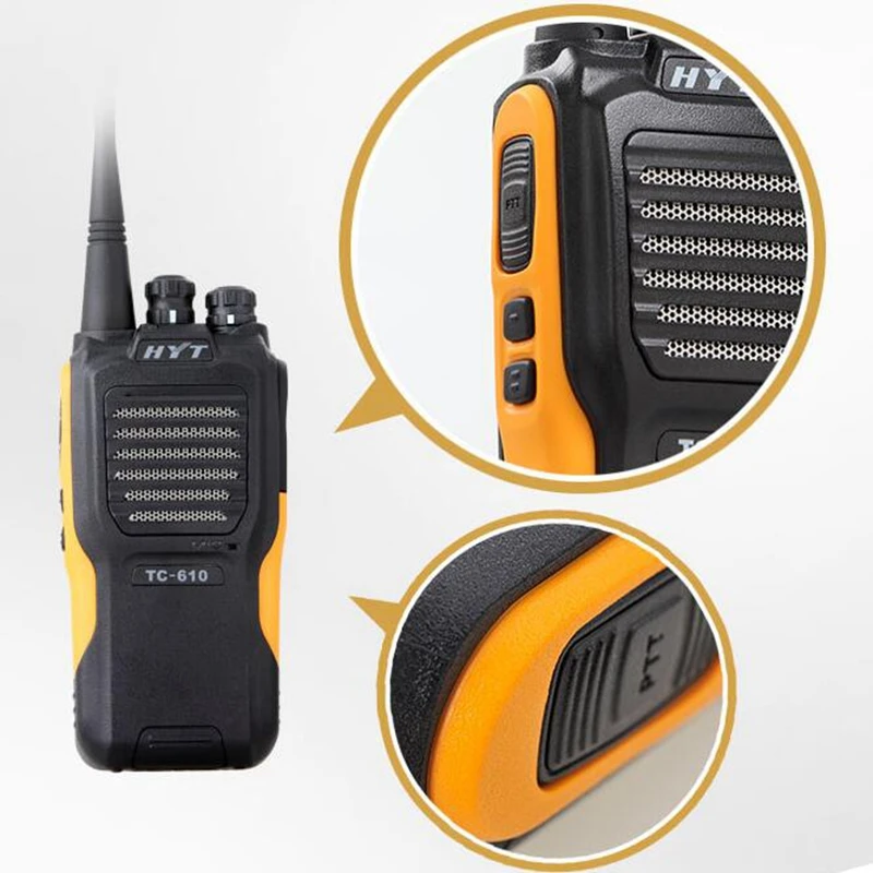 Оригинальная HYT TC-610 VHF 136-174 МГц деловая двухсторонняя радиостанция 16 каналов 5 Вт