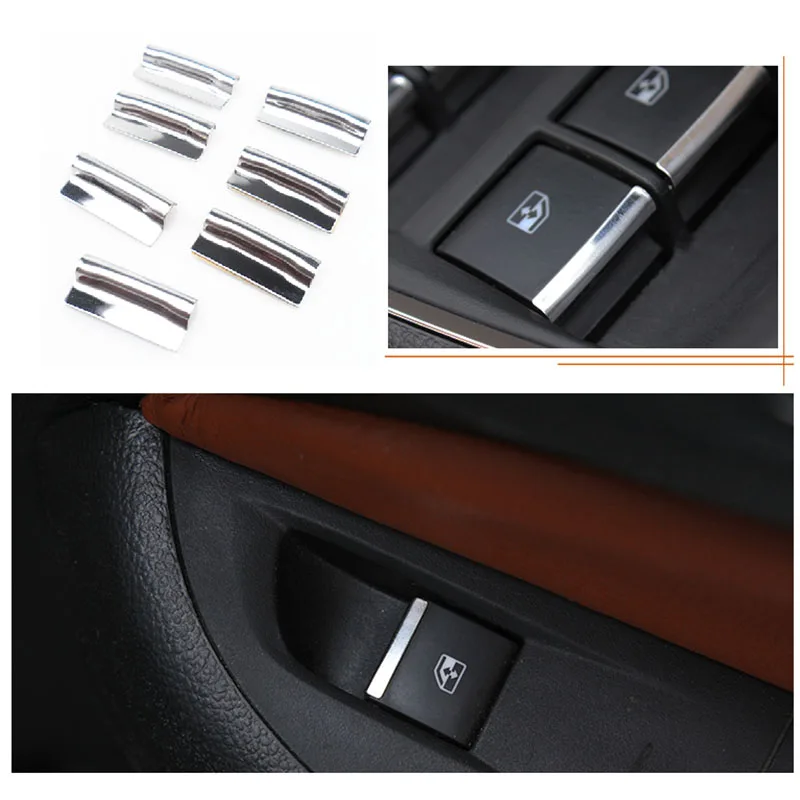 7 шт./компл. наклейка на кнопки переключения автомобильных окон крышка двери