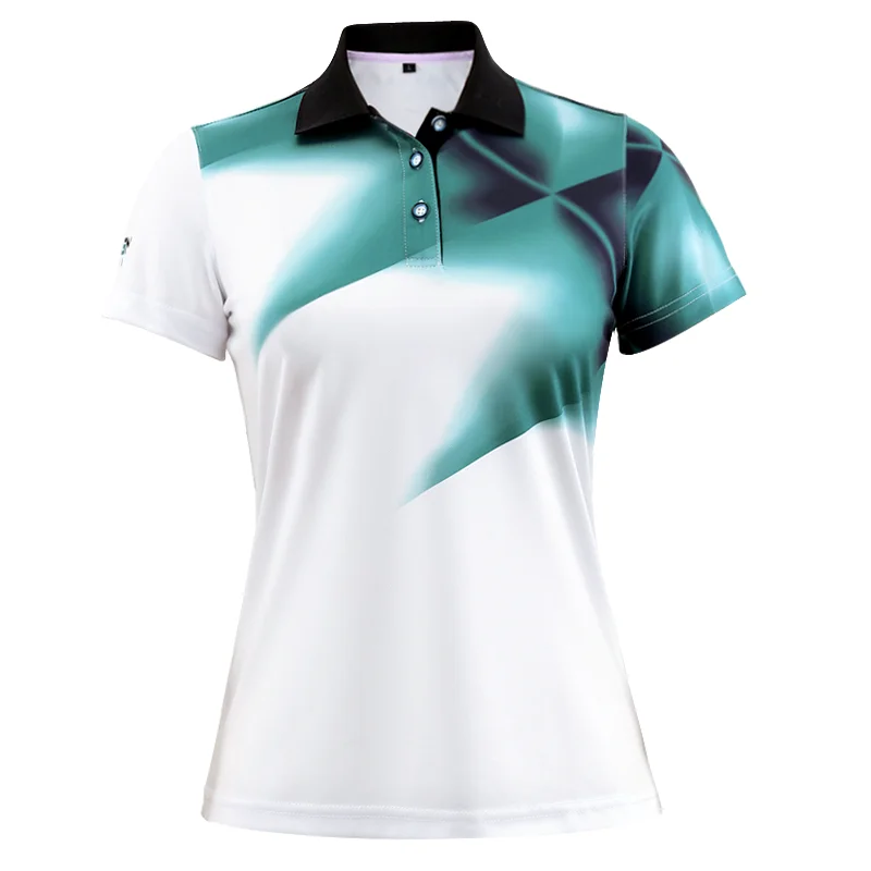 Pgm женские летние модные футболки с коротким рукавом для гольфа отложным