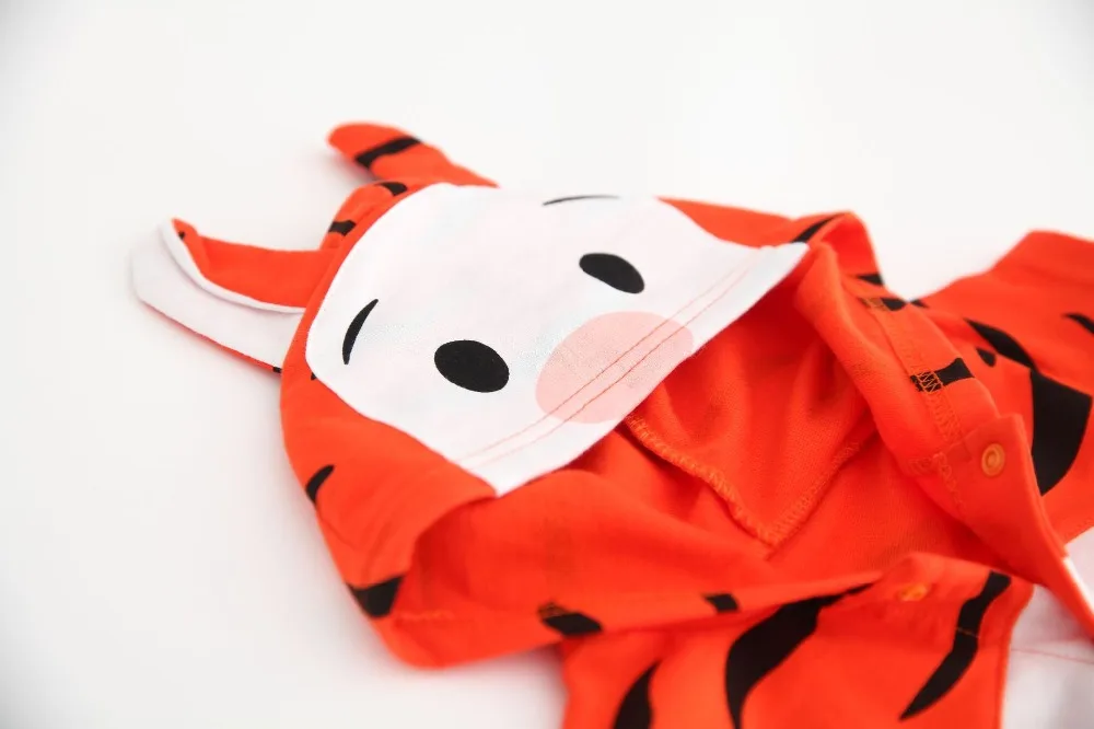 Детская одежда Ropa Bebe/комбинезоны для новорожденных Костюм с шапкой в виде животного хлопковая одежда для маленьких девочек и мальчиков Одежда С Рисунком Тигра, медведя, утки, Комбинезоны