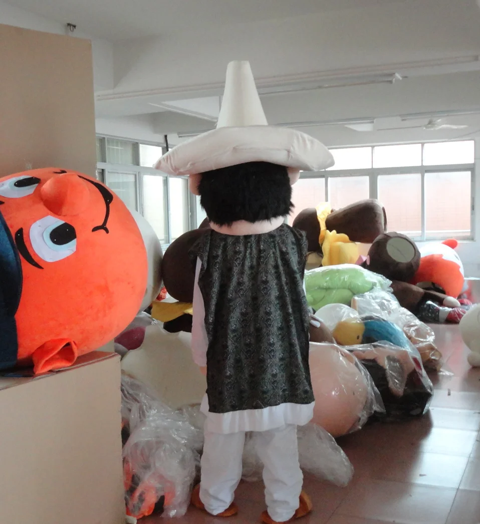 2017 100% в натуральной форме стрельбы человек с соломенной шляпой талисман костюм