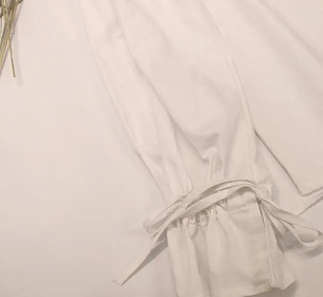 2020 Новейшие женские бандажные банты с пышными рукавами нарисованная веревка