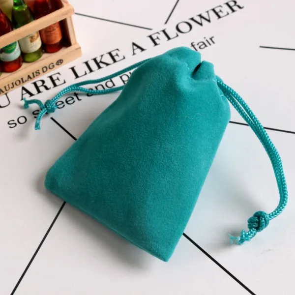Light Blue 5 шт./пакет для упаковки ювелирных изделий, бархатный мешок упаковка мешки традиционные подарочные сумки и чехлы с индивидуальным логотипом более 100 шт. стоить дороже - Цвет: Light Blue