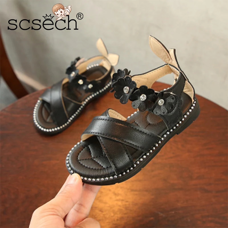 Scsech/Летние босоножки для девочек детская обувь детские туфли принцессы с