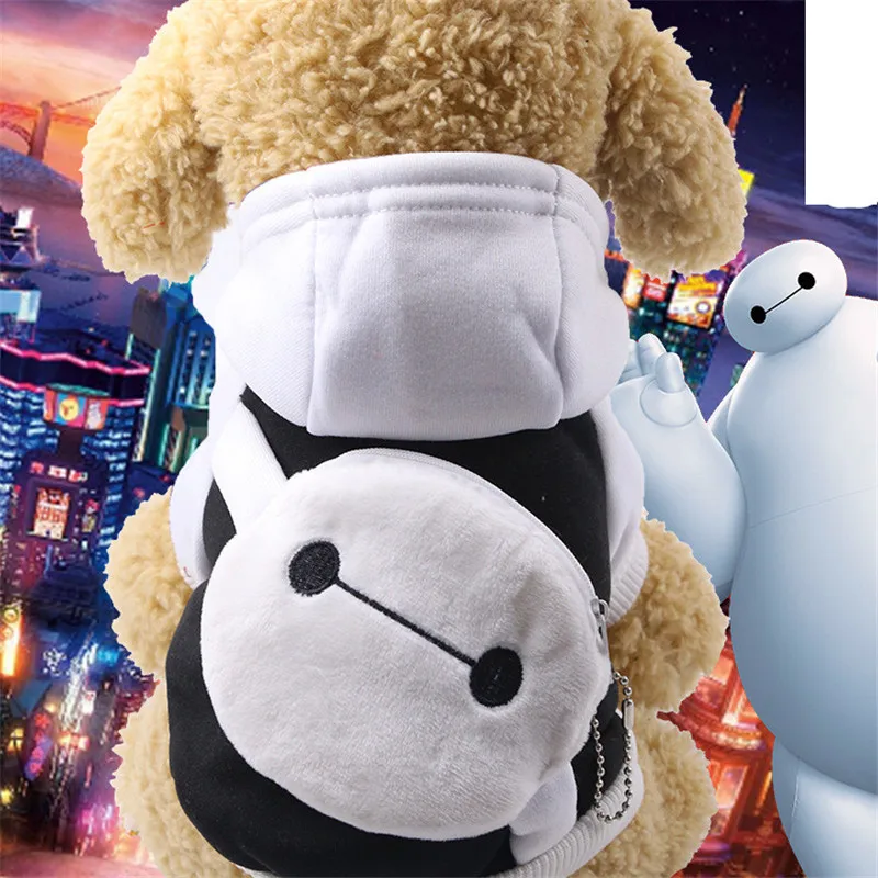 Теплая одежда для домашних животных зимняя Толстовка С Карманами собак костюмы