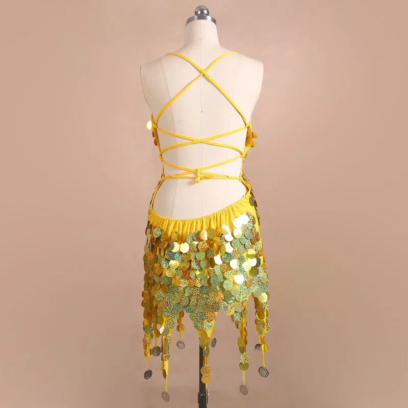 FestivalQueen, женское платье с блестками и кисточками,, открытая спина, для ночного клуба, певица, для сцены, для шоу, костюмы, сексуальные платья до колен