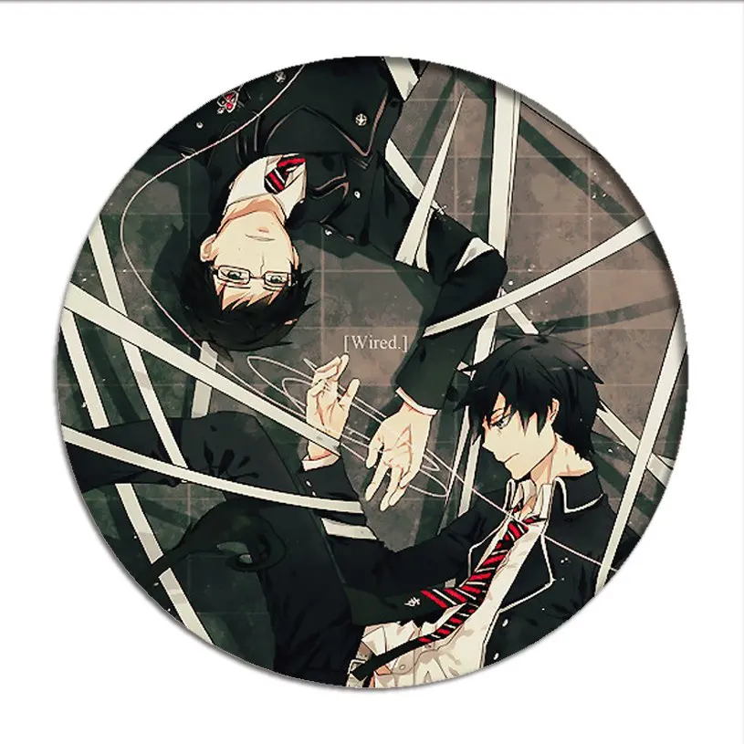 Синий экзорцист значок косплея Ao no Exorcist Rin Okumura брошь на кнопке стимулятор