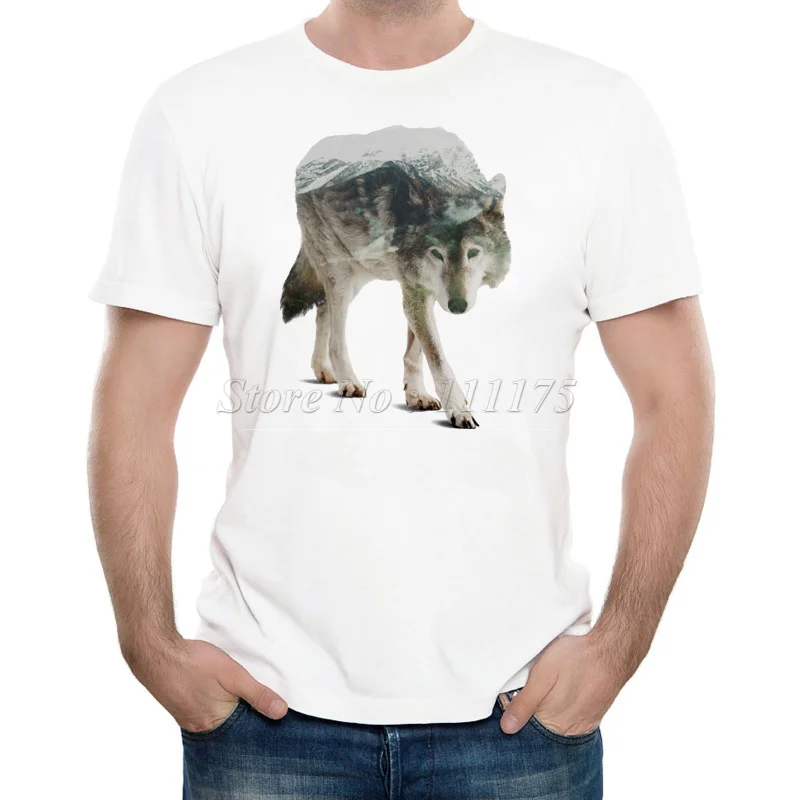 Новое поступление 2019 мужская летняя модная зимняя Футболка с принтом охотника