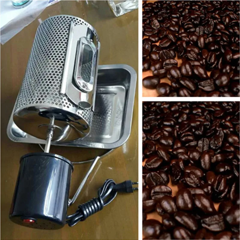 Stainless steel small home coffee bean baking machine drum coffee roaster