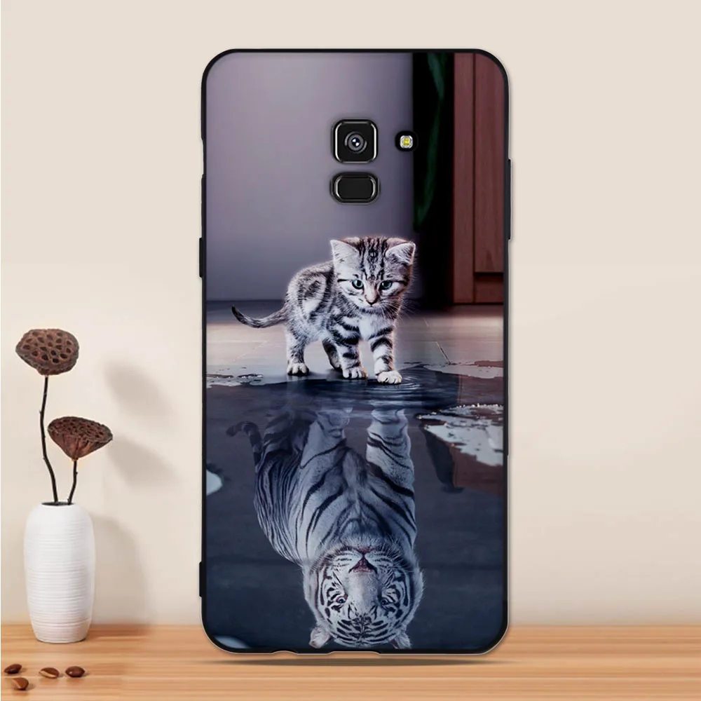 Мягкий чехол из ТПУ для Samsung Galaxy A8 Plus A 8 + 2018 силиконовый телефона с