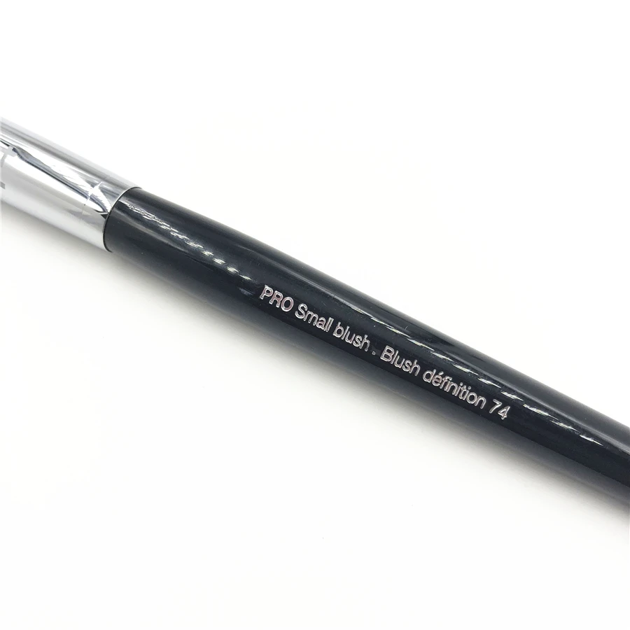 Профессиональная маленькая кисть для румян из козьей шерсти с длинной ручкой #74