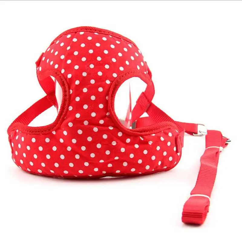 Red DOGGYZSTYLE Pet регулируемый поводок для собаки и поводок Набор домашних животных кошка Жилет Жгут Сетка Мягкий для маленьких собак чихуахуа Йоркского Мопса - Цвет: Red