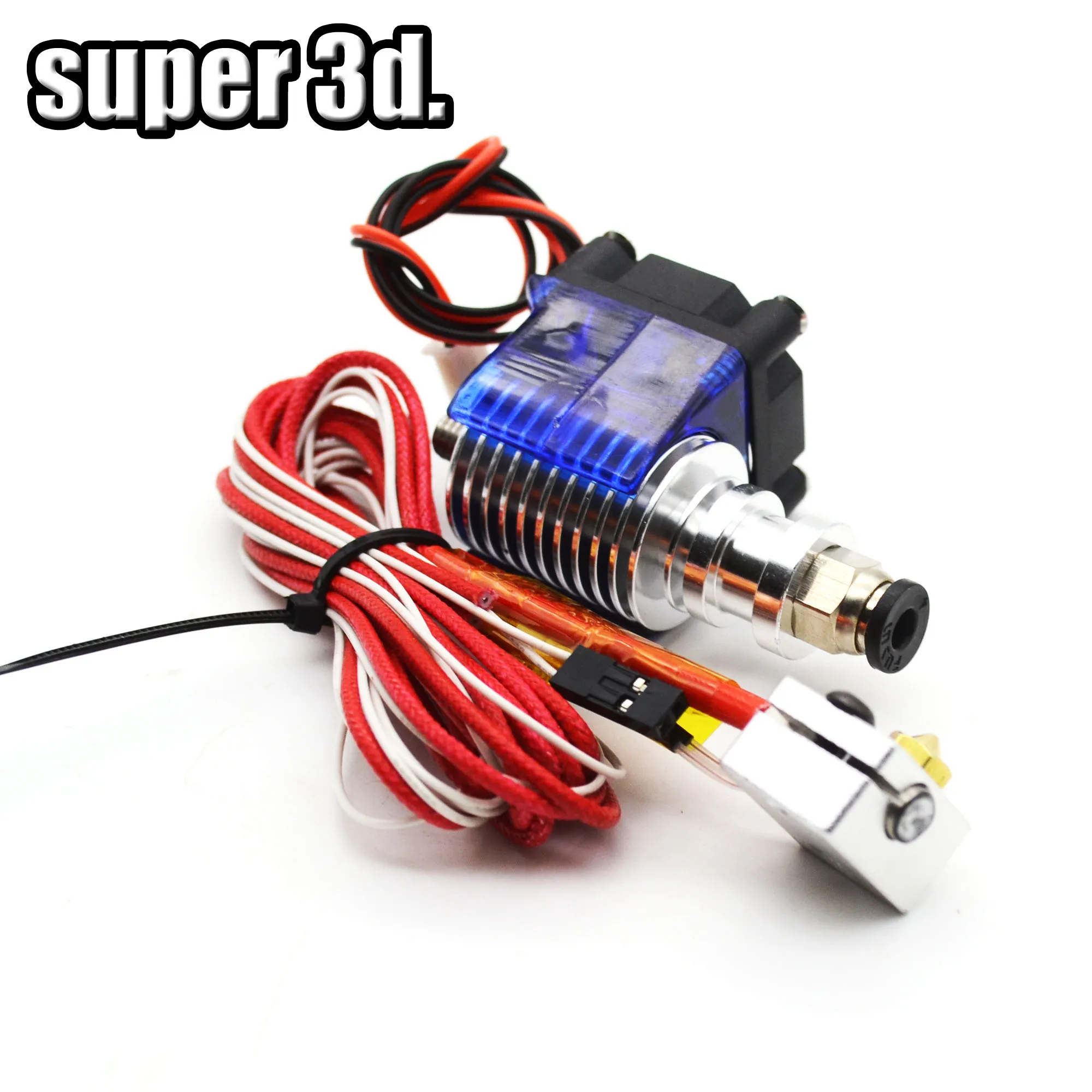 Боуден большое расстояние V6 J-head hotend экструдер со встроенным тефлоновым горлом, вентилятор для 1,75 мм/3,00 мм 12 В/24 В опционально