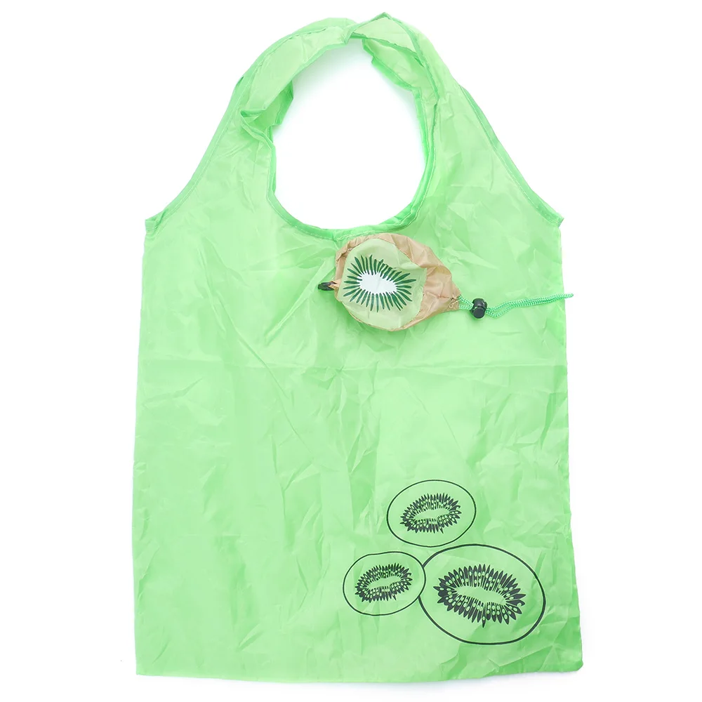 

1PCS Eco Storage Handbag Kiwifruit Foldable Shopping Bags Reusable Folding Grocery Nylon Large Bag
