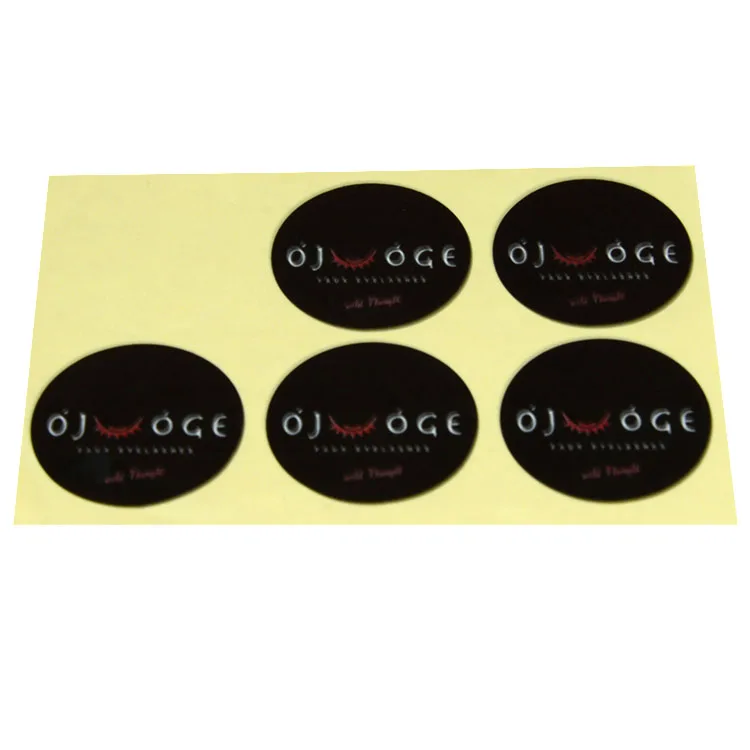 

Customized printed gold foil clear bopp label sticker