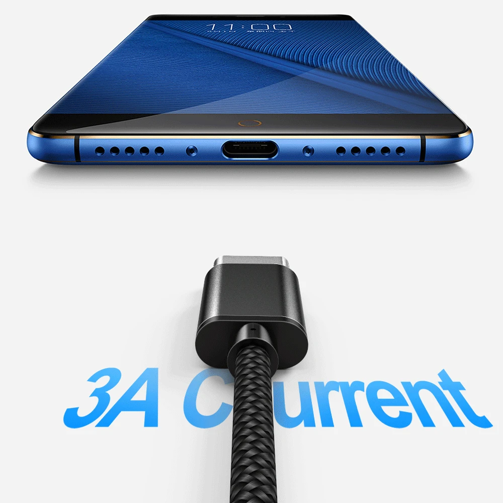 Кабель USB C к 3 м кабель быстрой зарядки QC3.0 PD 60 Вт 3A для Samsung Galaxy S8 S9 Plus всех