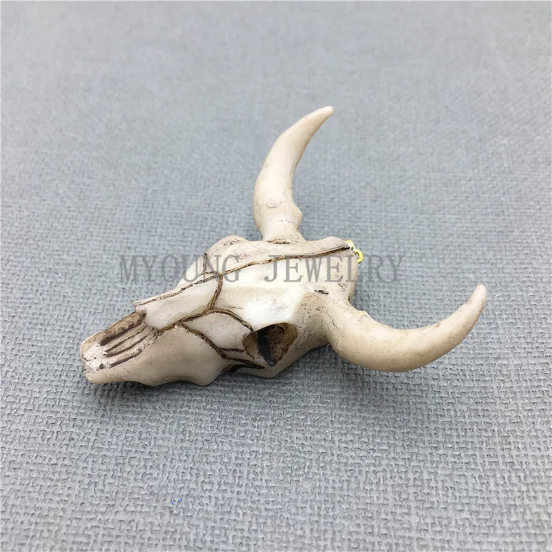 Кулон в виде черепа крупного рогатого скота MY0125 Longhorn стандартный размер 45*23
