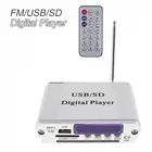 Светодиодный усилитель мощности с цифровым дисплеем, автомобильный аудио усилитель музыки плеер с поддержкой FM SD USB DVD с пультом дистанционного управления