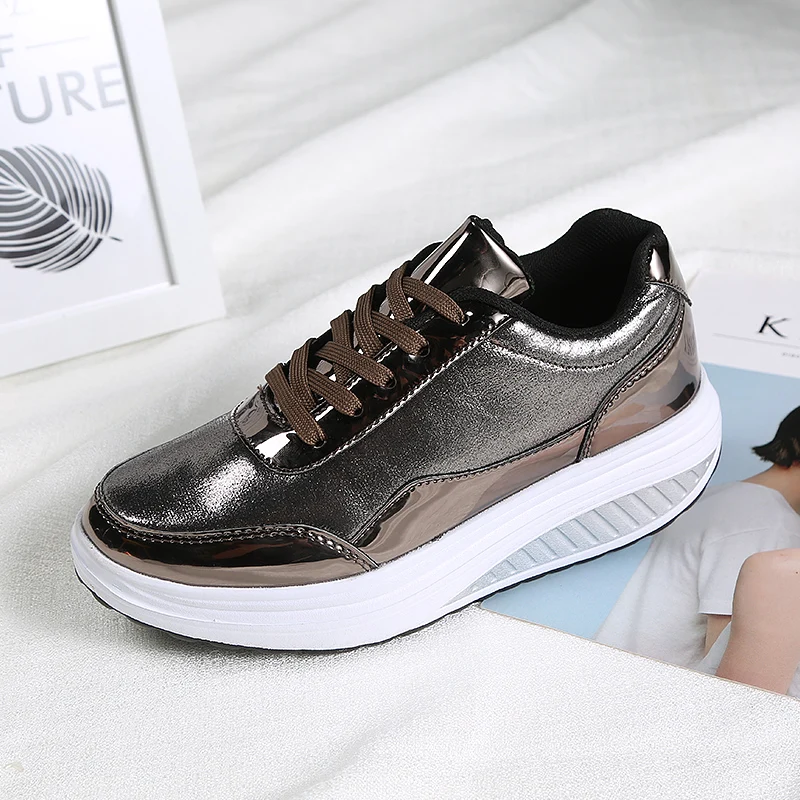 BALTROP Chic Isure Rocker Women Winter zapatos balancines mujer Women Single Shoe PU Painted Thick Bottom British Wind Lady Shoe