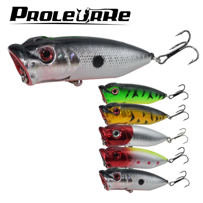 

Proleurre 1Pcs 7cm 13g 3d Eyes Popper Hard Bait Isca Japan Topwater Wobblers Fishing Lures Pesca Crankbait Fishing Tackle