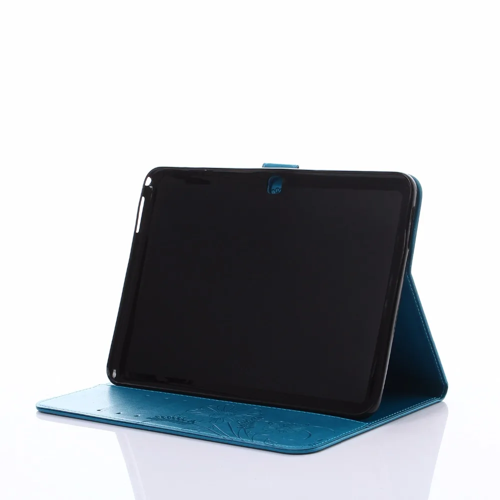 Планшет защитный чехол для samsung Galaxy Tab 4 Tab4 10,1 T530 T535 3D цветок из искусственной кожи мягкая ТПУ подставка смарт-чехол