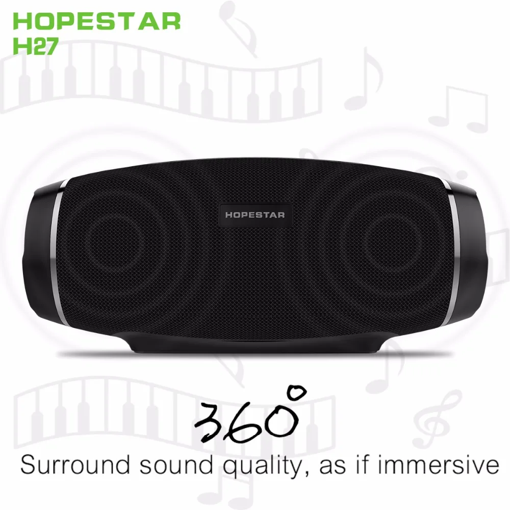 HOPESTAR регби Беспроводной Bluetooth Динамик стерео звуковая панель Водонепроницаемый