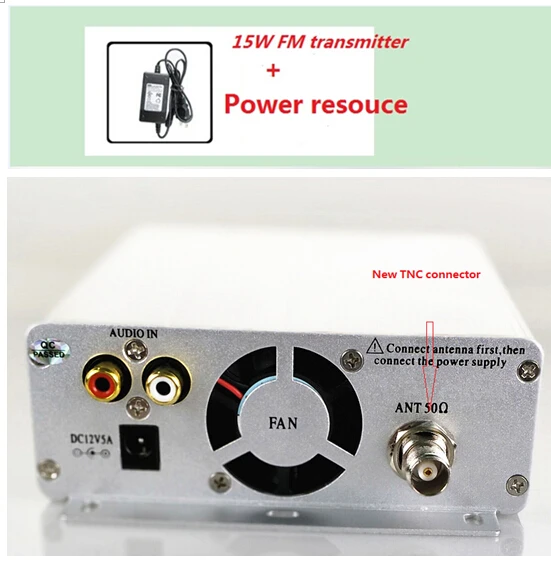Fm передатчик 15 Вт FMU SER ST 15B стерео PLL радиовещание с 76MHz 108MHz 100khz + POWER RESOUCE|broadcast radio|fm