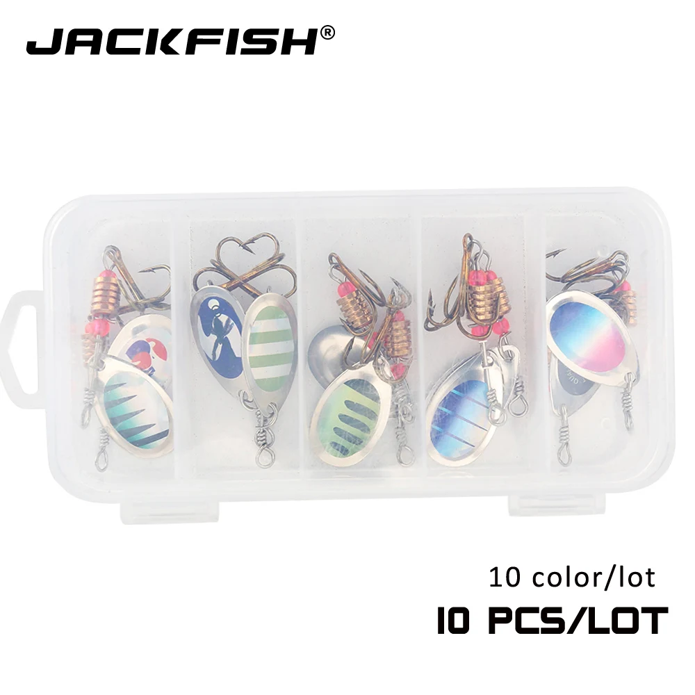 JACKFISH металлическая рыболовная приманка ложка жесткая Спиннер 3 5 г жесткие