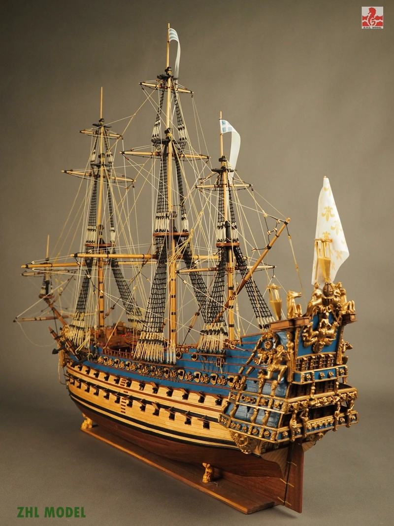 ZHL Le Soleil Royal 1669 модель корабля ZHL обновленная Инструкция на английском языке для последней версии Le Soleil Royal 1669 модель