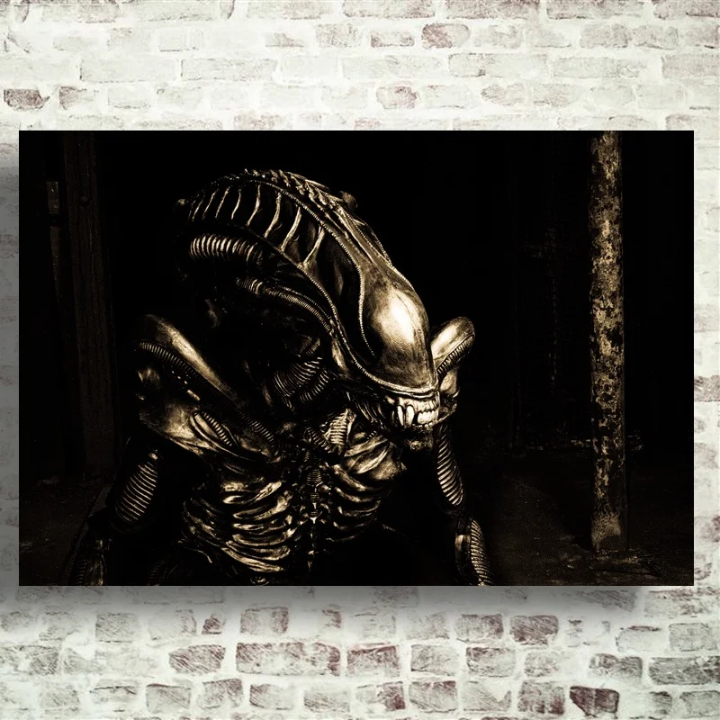 Hr Giger Alien Dark Evil Abstractive Li II художественный Шелковый плакат настенный домашний декор